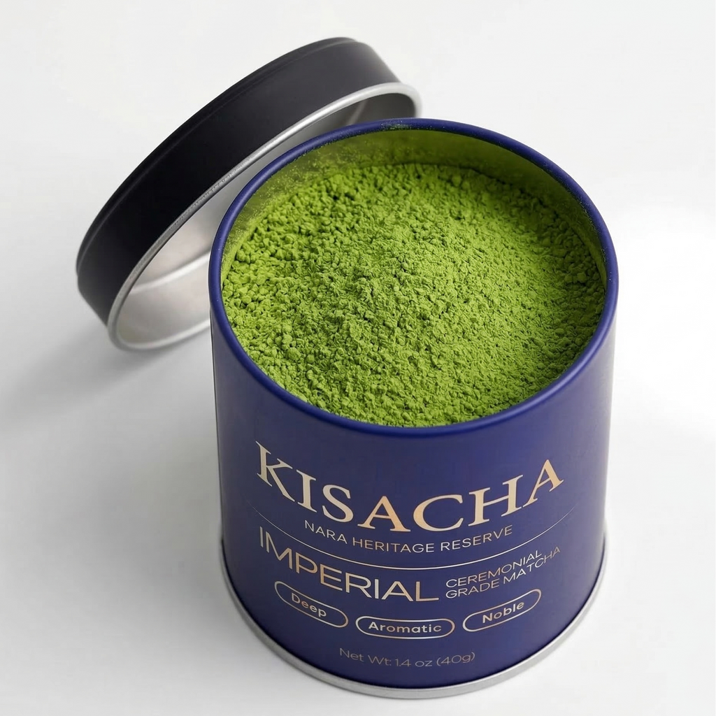 KISACHA Imperial Grade Matcha - Authentic Japanese First Harvest Ceremonial Grade Matcha Green Tea Powder from Nara, Japan (40g / 1.41oz)