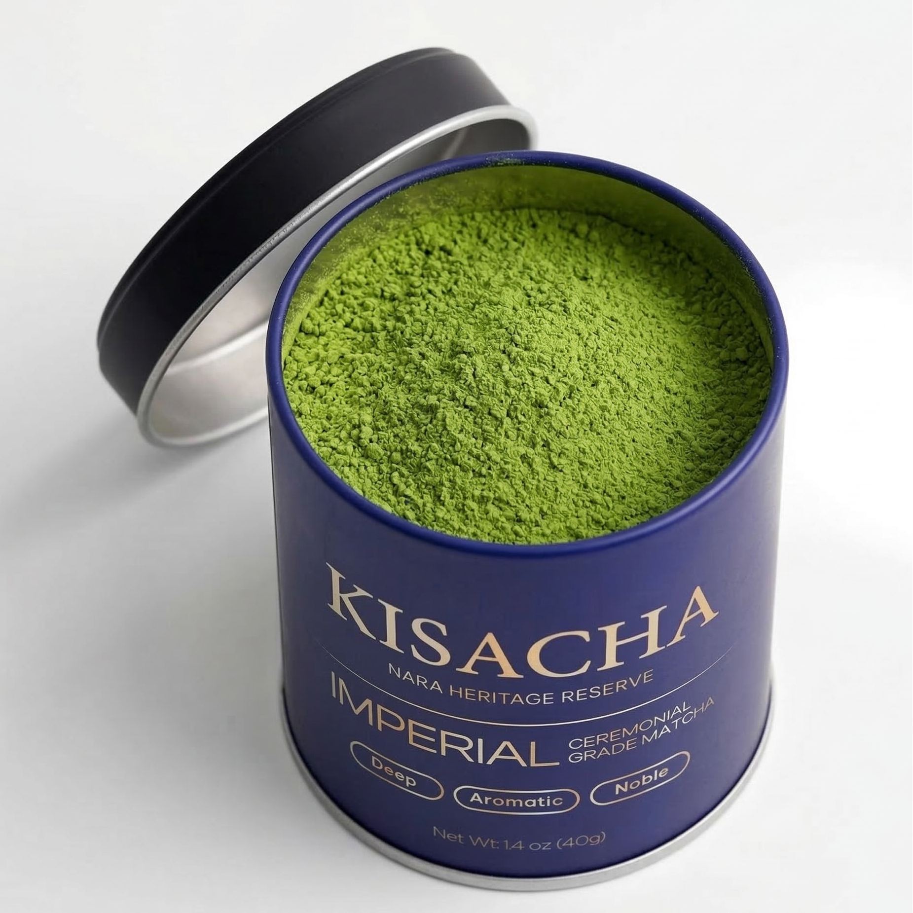 KISACHA Imperial Grade Matcha - Authentic Japanese First Harvest Ceremonial Grade Matcha Green Tea Powder from Nara, Japan (40g / 1.41oz)