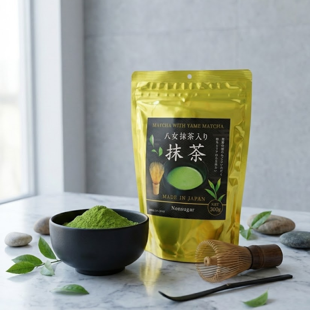 Yame Matcha Green Tea Powder 300g – Premium Japanese Blended Matcha from Yame, Shizuoka & Uji – Sugar-Free, Rich Umami Flavor & Natural Aroma – High Antioxidant, Calm Focus & Jitter-Free Energy